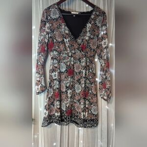 Maurice's Floral Faux Wrap Dress Size XS